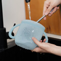 Snack-N-Seal Silicone Pouch - Ella Elephant (Mist Blue)
